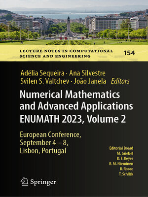 cover image of Numerical Mathematics and Advanced Applications ENUMATH 2023, Volume 2